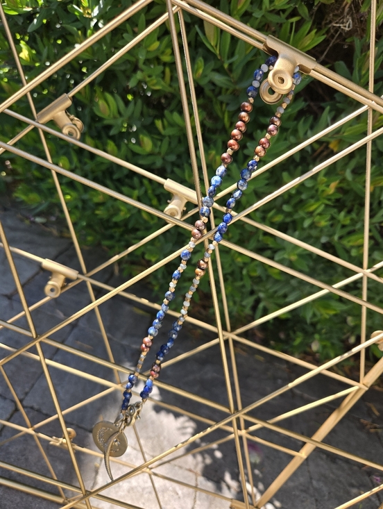 Jewelry - Lapis Lazuli, Brass, Pearls And Labradorite